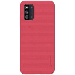 Накладка пластиковая Nillkin Frosted Shield для Samsung Galaxy F52 5G красная