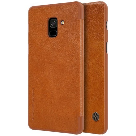 Чехол Nillkin Qin Leather Case для Samsung Galaxy A8 (2018) A530 Brown (коричневый)