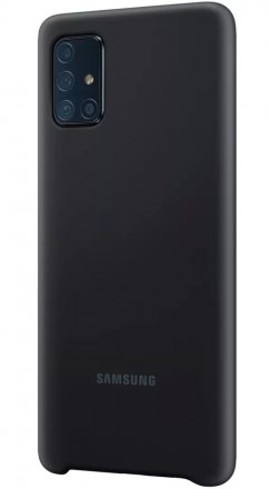 Накладка Samsung Silicone Cover для Samsung Galaxy A71 A715 EF-PA715TBEGRU черная