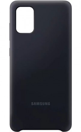 Накладка Samsung Silicone Cover для Samsung Galaxy A71 A715 EF-PA715TBEGRU черная
