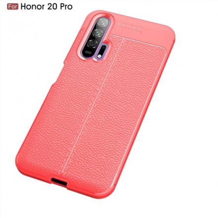 Накладка силиконовая для Huawei Honor 20 Pro под кожу красная