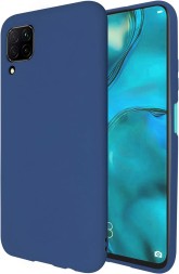 Накладка силиконовая Silicone Cover для Huawei P40 Lite синяя