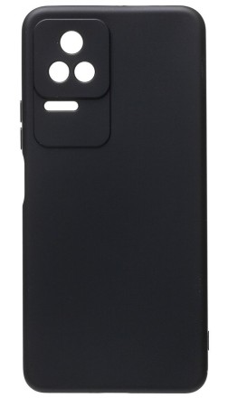 Накладка силиконовая Silicone Cover для Poco F4 5G чёрная
