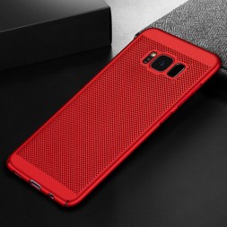 Накладка пластиковая для Samsung Galaxy J5 2017 (J5 Pro/J530) с перфорацией красная