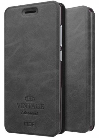 Чехол-книжка Mofi Vintage Classical для Xiaomi Mi Note 3 серый