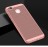 Накладка пластиковая для Xiaomi Redmi 4X с перфорацией розовая
