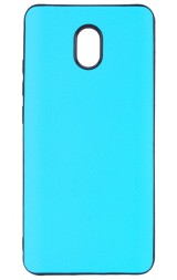 Накладка силиконовая для Xiaomi Redmi 8A под кожу бирюзовая