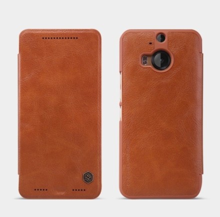 Чехол-книжка Nillkin Qin Leather для HTC One M9 Plus коричневый