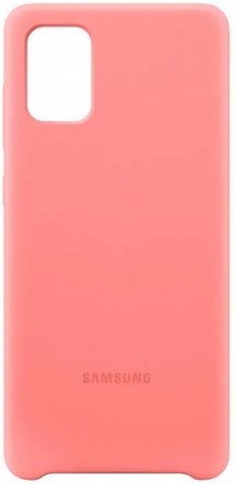 Накладка Samsung Silicone Cover для Samsung Galaxy A71 A715 EF-PA715TPEGRU розовая