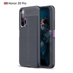 Накладка силиконовая для Huawei Honor 20 Pro под кожу синяя