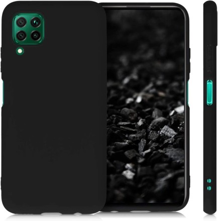 Накладка силиконовая Silicone Cover для Huawei P40 Lite чёрная