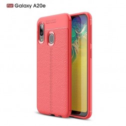 Накладка силиконовая для Samsung Galaxy A20 A205 под кожу красная