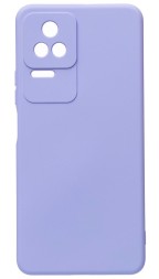 Накладка силиконовая Silicone Cover для Xiaomi Poco F4 5G сиреневая