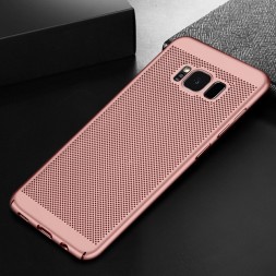 Накладка пластиковая для Samsung Galaxy J5 2017 (J5 Pro/J530) с перфорацией розовая