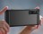 Накладка пластиковая для Sony Xperia 1 V (Sony Xperia 1 5) карбон сталь чёрная
