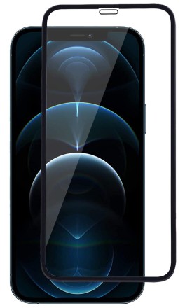 Защитное стекло FaisON для iPhone 12 / iPhone 12 Pro полноэкранное черное