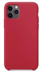 Накладка силиконовая Silicone Case для Apple iPhone 11 Pro Max бордовая