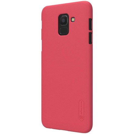Накладка пластиковая Nillkin Frosted Shield для Samsung Galaxy J6 (2018) J600 красная