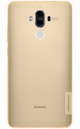 Накладка силиконовая Nillkin Nature TPU Case для Huawei Mate 9 прозрачно-золотая