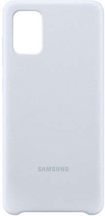 Накладка Samsung Silicone Cover для Samsung Galaxy A71 A715 EF-PA715TSEGRU серебристая