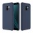 Накладка силиконовая Silicone Cover для Samsung Galaxy A8 (2018) A530 темно-синяя