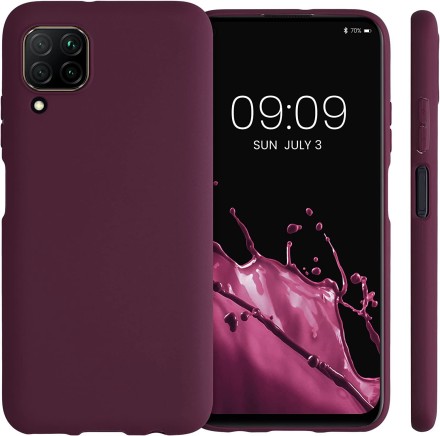 Накладка силиконовая Silicone Cover для Huawei P40 Lite фиолетовая