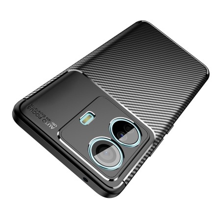 Накладка силиконовая для Vivo T1 Pro 5G / Vivo S15e 5G под карбон чёрная