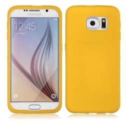 Накладка силиконовая для Samsung Galaxy S6 SM-G920 желтая