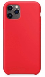 Накладка силиконовая Silicone Case для Apple iPhone 11 Pro Max красная