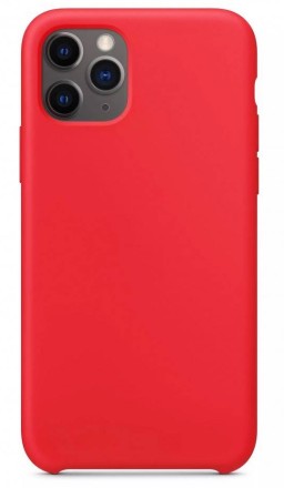 Накладка силиконовая Silicone Cover для Apple iPhone 11 Pro Max красная