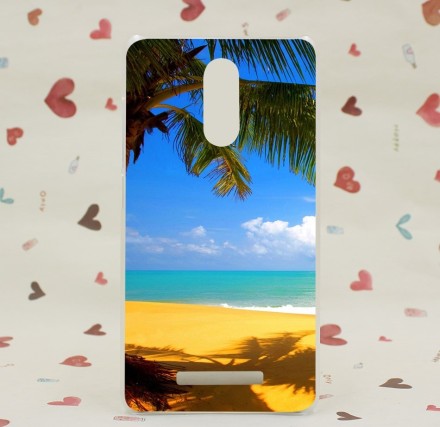 Накладка пластиковая для Xiaomi Redmi Note 3 с рисунком &quot;Солнечный пляж&quot;
