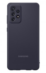 Накладка Silicone Cover для Samsung Galaxy A72 A725 EF-PA725TBEGRU черная