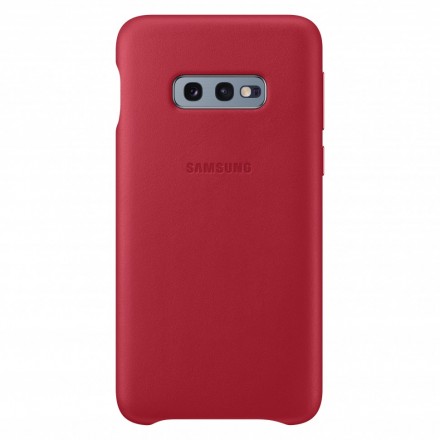 Накладка Samsung Leather Cover для Samsung Galaxy S10e SM-G970 EF-VG970LREGRU красная
