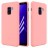 Накладка силиконовая Silicone Cover для Samsung Galaxy A8 (2018) A530 розовая