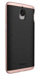 Накладка Hybrid силикон + пластик для OnePlus 3/3T розовое золото