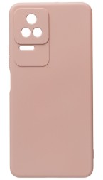 Накладка силиконовая Silicone Cover для Xiaomi Poco F4 5G пудровая
