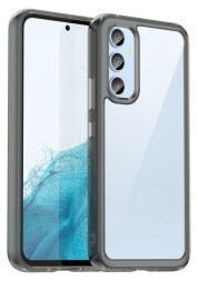 Накладка пластиковая для Samsung Galaxy A54 5G A546 с силиконовой окантовкой серая