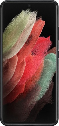 Накладка Samsung Leather Cover для Samsung Galaxy S21 Ultra G998 EF-VG998LBEGRU черная