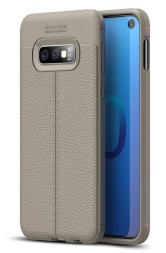 Накладка силиконовая для Samsung Galaxy S10e G970 под кожу серая