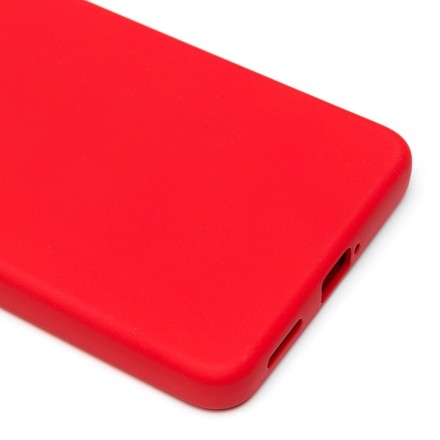 Накладка силиконовая Silicone Cover для Poco F4 5G красная