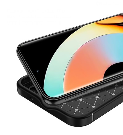 Накладка силиконовая для Realme 10 Pro Plus 5G (Realme 10 Pro+ 5G) под кожу чёрная