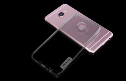 Накладка силиконовая Nillkin Nature TPU Case для Samsung Galaxy C7 C7000 прозрачно-черная