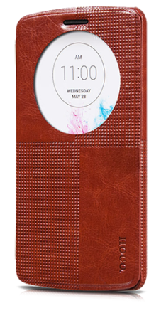 Чехол-книжка HOCO Crystal Leather Case для LG G3 коричневый