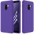 Накладка силиконовая Silicone Cover для Samsung Galaxy A8 (2018) A530 фиолетовая