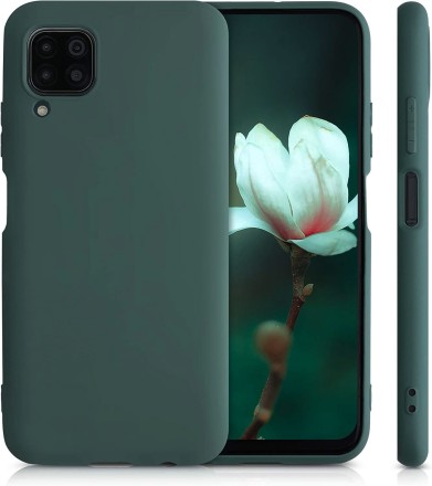 Накладка силиконовая Silicone Cover для Huawei P40 Lite / Nova 7i / Nova 6 SE зелёная