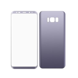 Пленка защитная для Samsung Galaxy S8 Plus G955 полноэкранная фиолетовая на 2 стороны