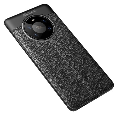 Накладка силиконовая для Huawei Mate 40 Pro под кожу чёрная