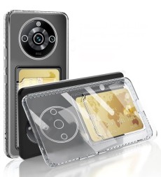 Накладка силиконовая Clear Case для Realme 11 Pro / Realme 11 Pro Plus (11 Pro+) / Realme Narzo 60 Pro с кардхолдером прозрачная