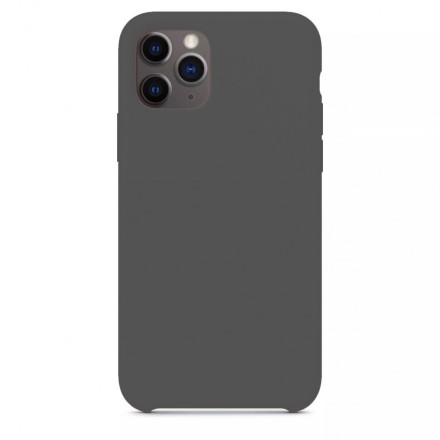 Накладка силиконовая Silicone Cover для Apple iPhone 11 Pro Max темно-серая