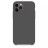 Накладка силиконовая Silicone Cover для Apple iPhone 11 Pro Max темно-серая